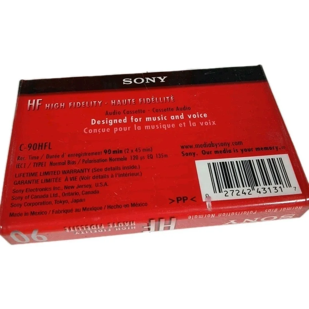 Sony Blank Cassette Tape Lot 15pk Multi Color Vintage Recording 1990s Era